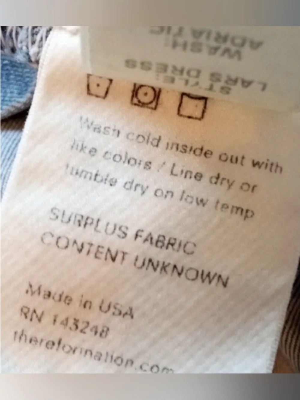REFORMATION Lars Denim Dress Mini Short Raw Cut Hem Button Up Adriatic Blue 0 XS - Picture 15 of 15